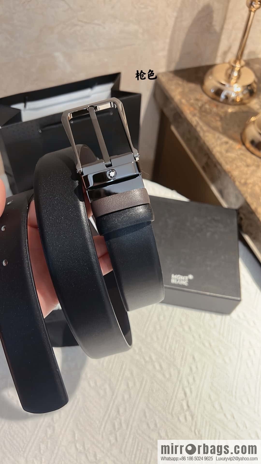 MONTBLANC Montblanc with leather waist belt 3.5cm