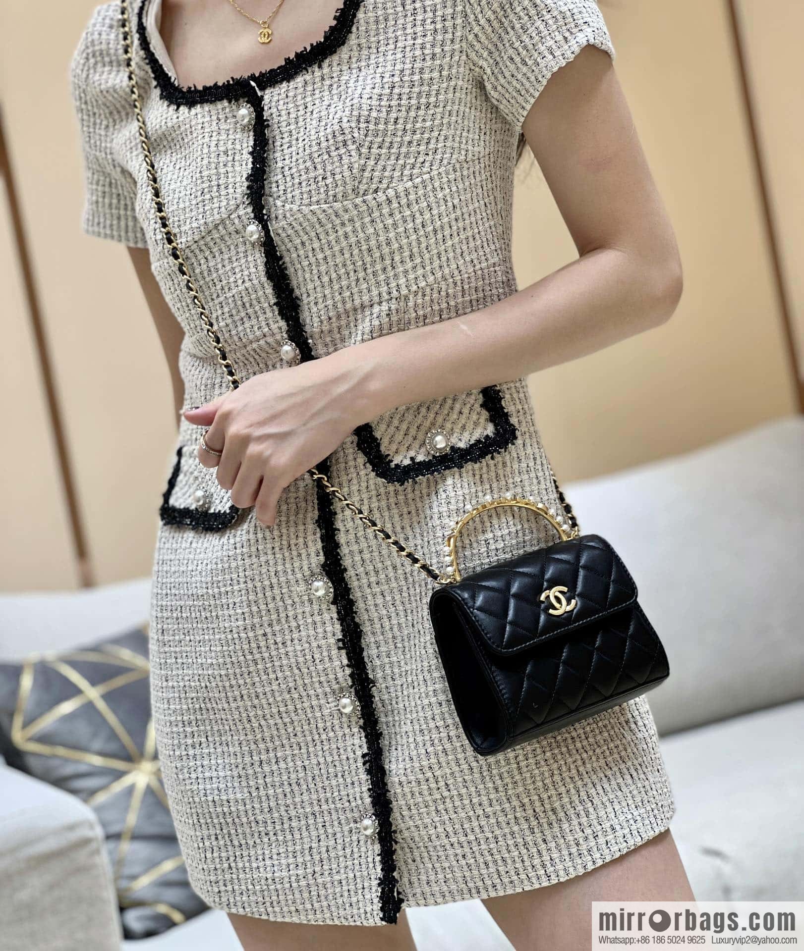 CHANEL 23B autumn and winter trailer series, diamond handle Kelly bag AP3513