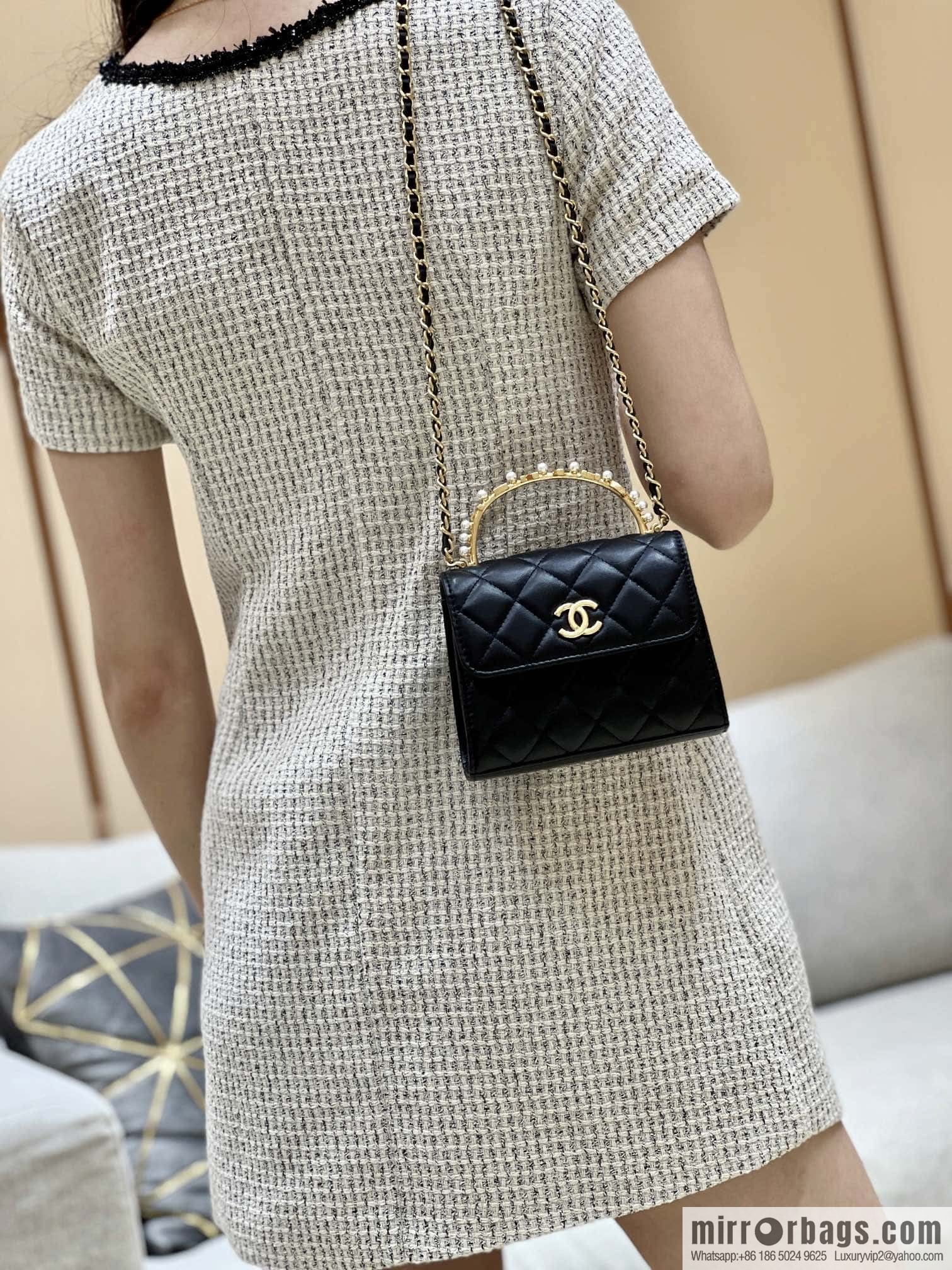 CHANEL 23B autumn and winter trailer series, diamond handle Kelly bag AP3513