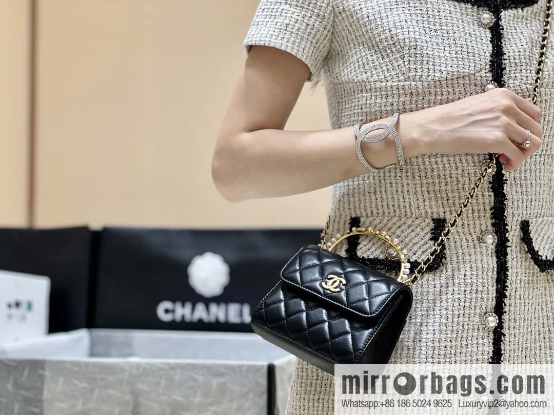 CHANEL 23B autumn and winter trailer series, diamond handle Kelly bag AP3513