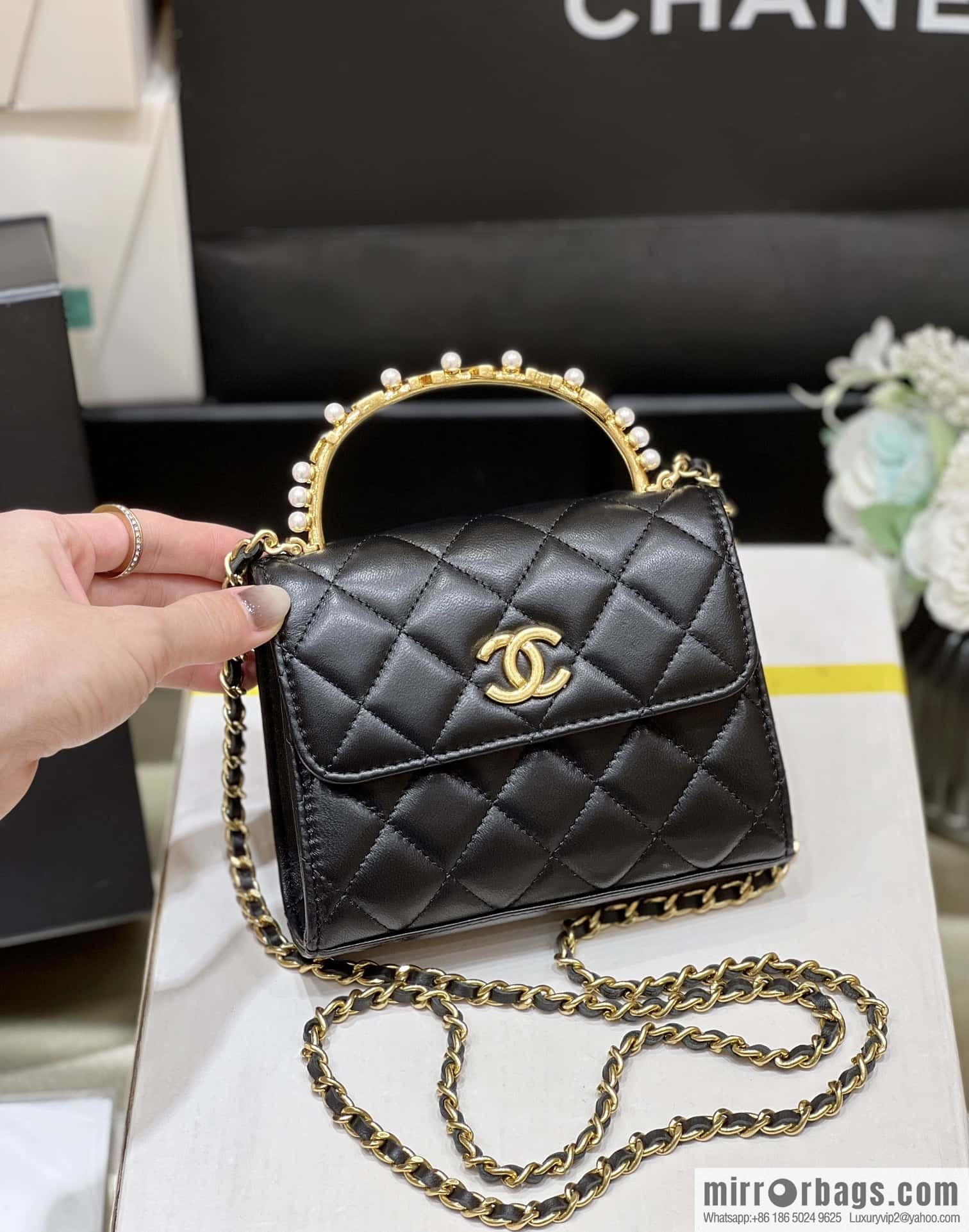 CHANEL 23B autumn and winter trailer series, diamond handle Kelly bag AP3513
