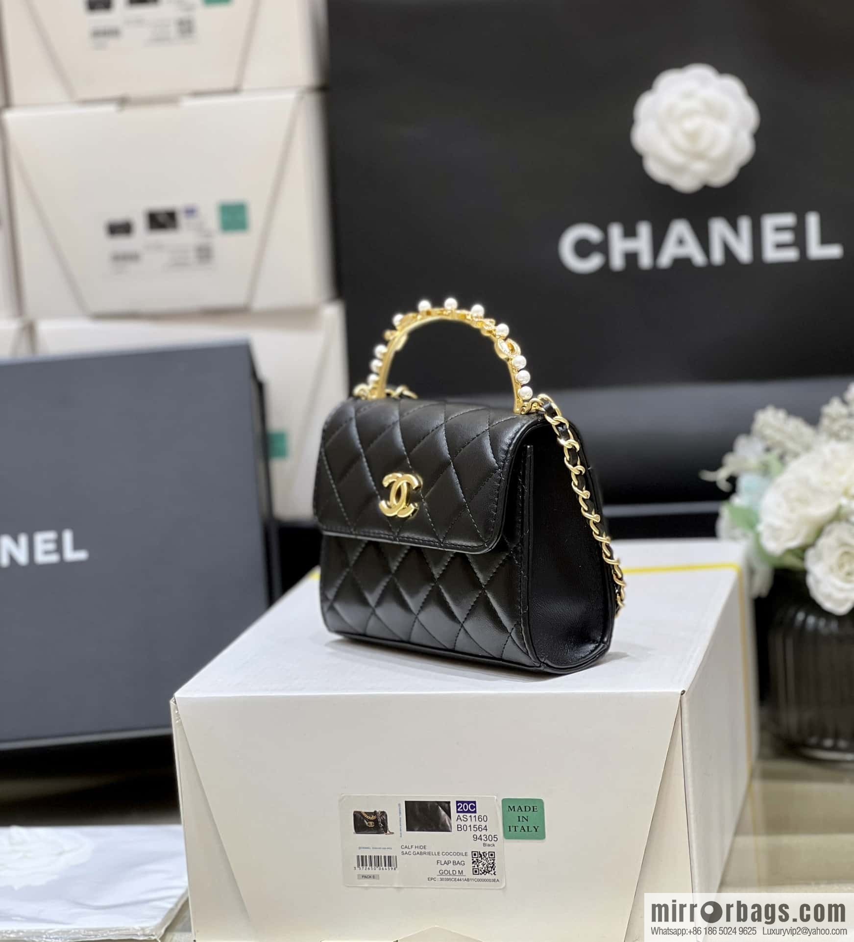 CHANEL 23B autumn and winter trailer series, diamond handle Kelly bag AP3513