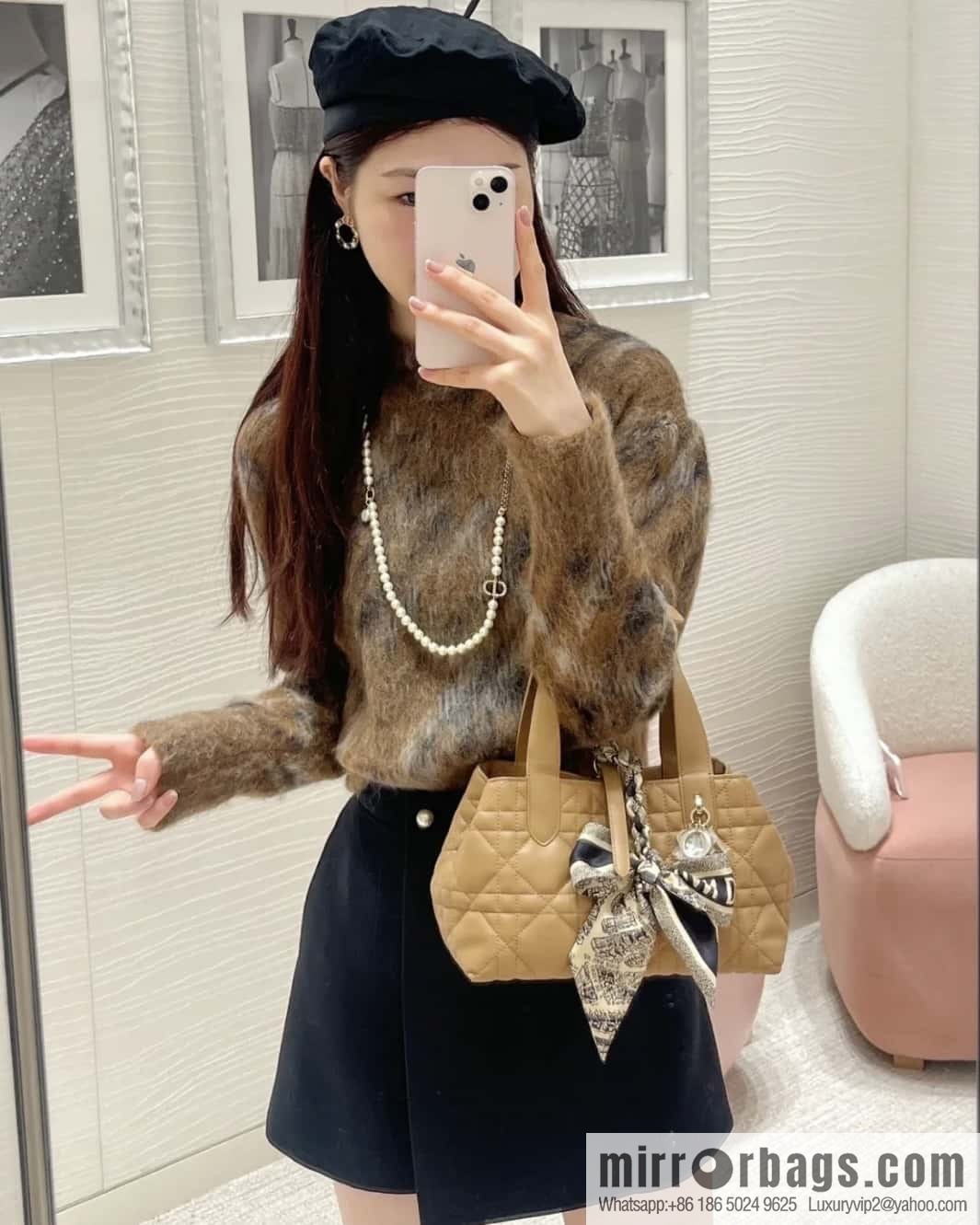 Small DIOR TOUJOURS handbag M2822OSHJ_M53U