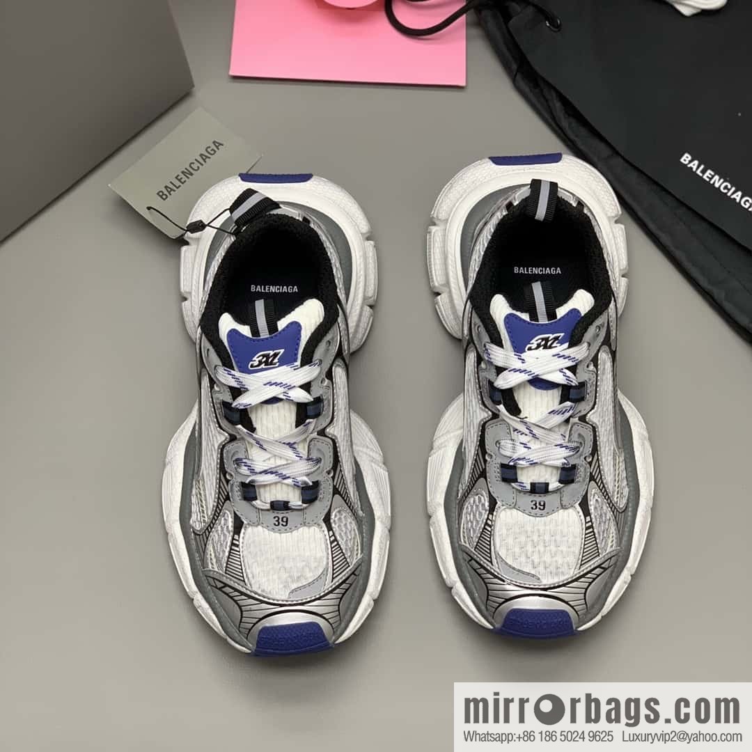 BALENCIAGA Balenciaga, mesh cloth splicing design, platform sneakers for men and women