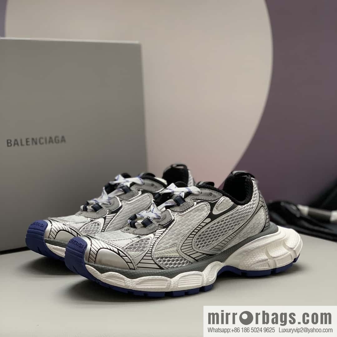 BALENCIAGA Balenciaga, mesh cloth splicing design, platform sneakers for men and women