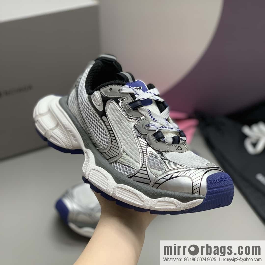 BALENCIAGA Balenciaga, mesh cloth splicing design, platform sneakers for men and women