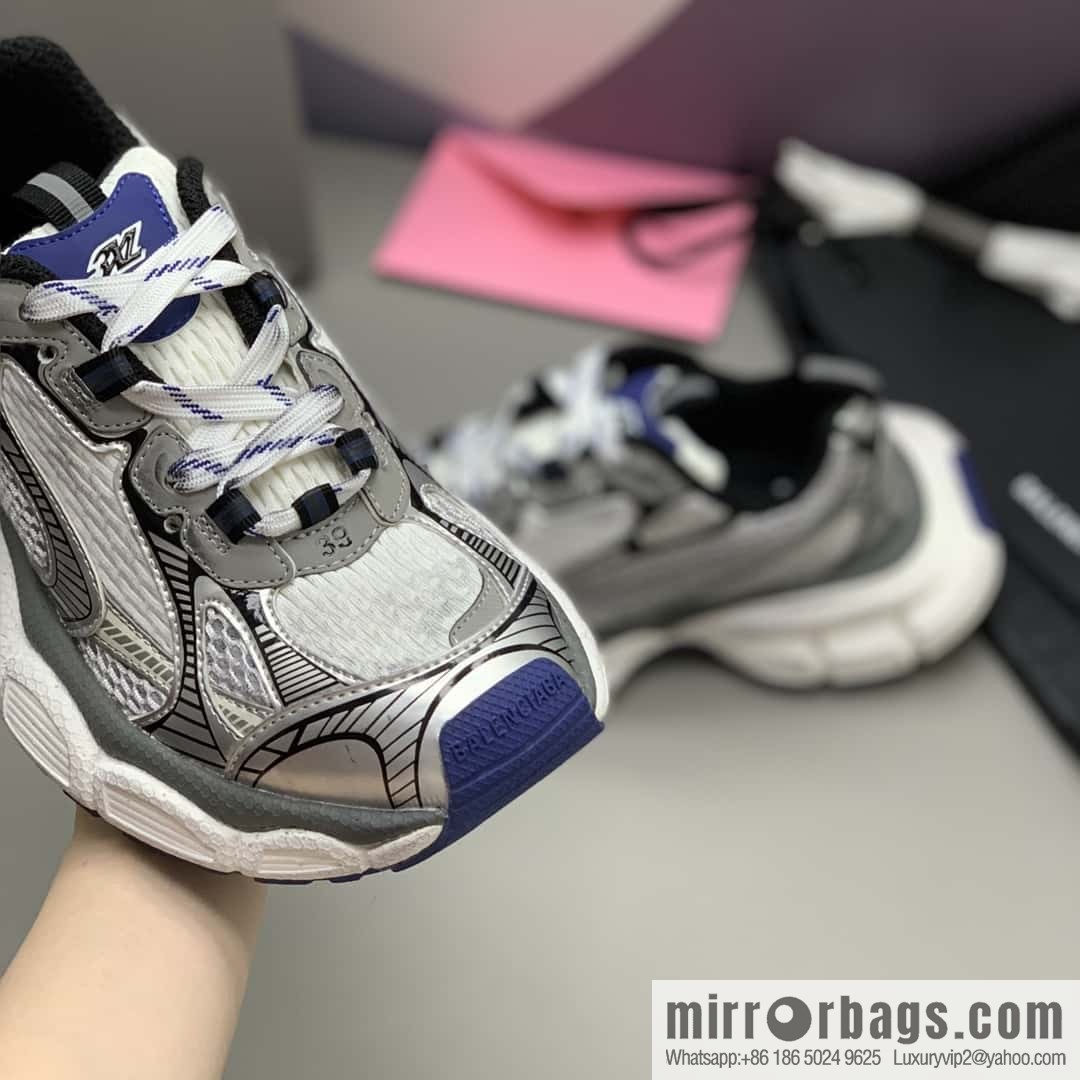 BALENCIAGA Balenciaga, mesh cloth splicing design, platform sneakers for men and women