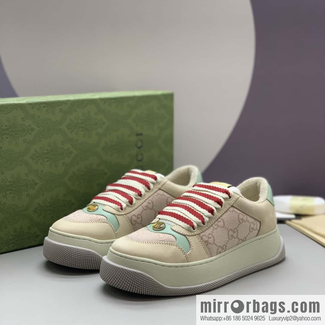 GUCCI women's platform-soled small dirty shoes