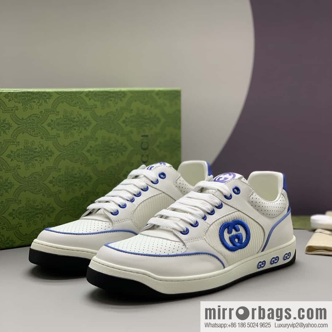 GUCCI side decoration classic double G men's casual shoes