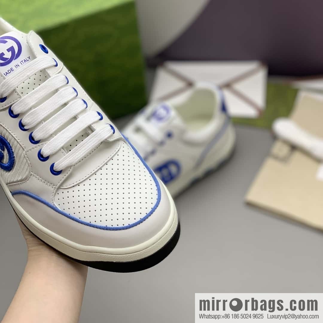 GUCCI side decoration classic double G men's casual shoes