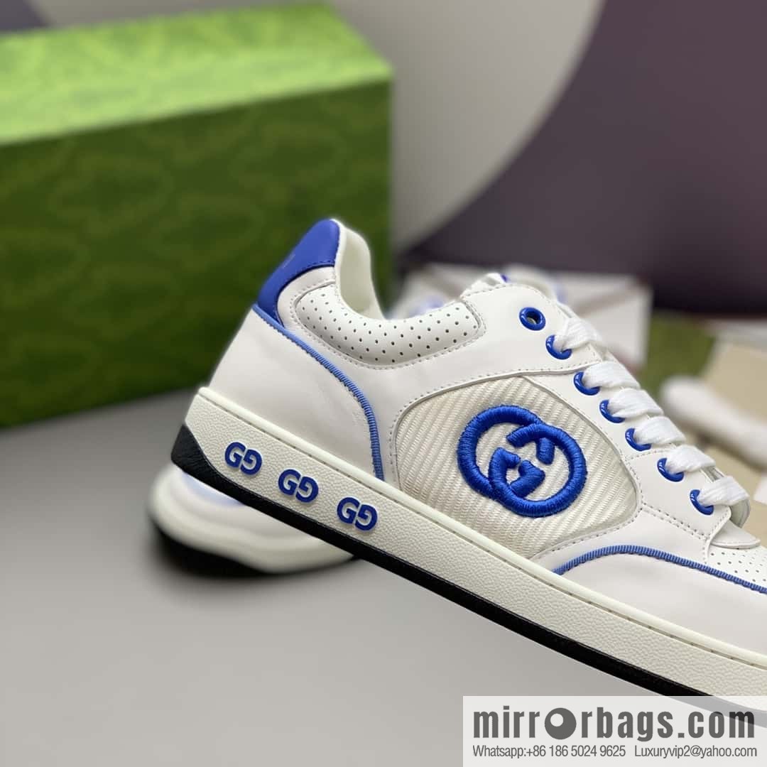 GUCCI side decoration classic double G men's casual shoes
