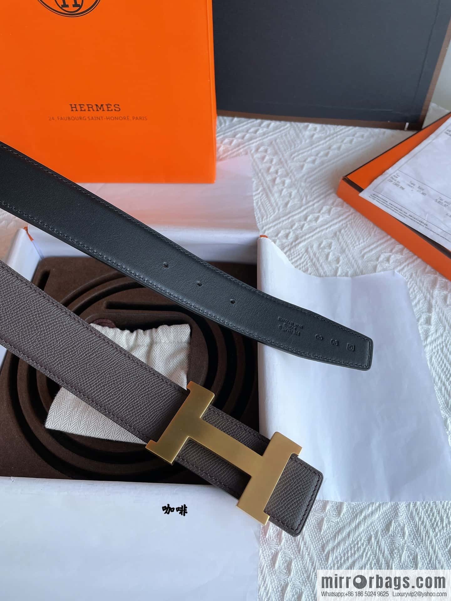 Hermes, classic 38mm men's business belt