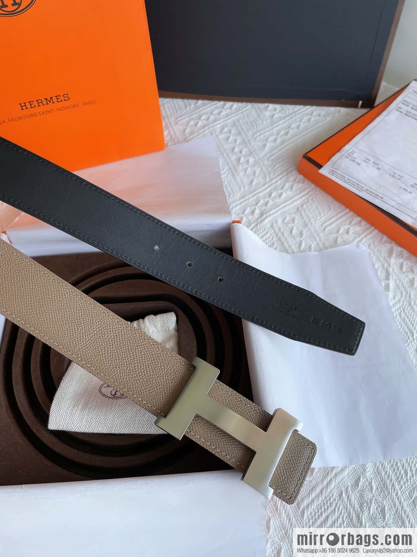Hermes, classic 38mm men's business belt