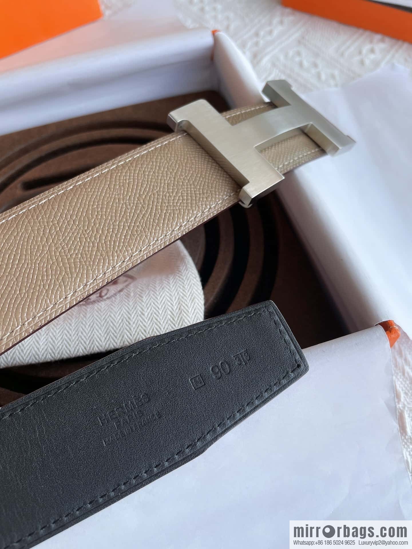 Hermes, classic 38mm men's business belt