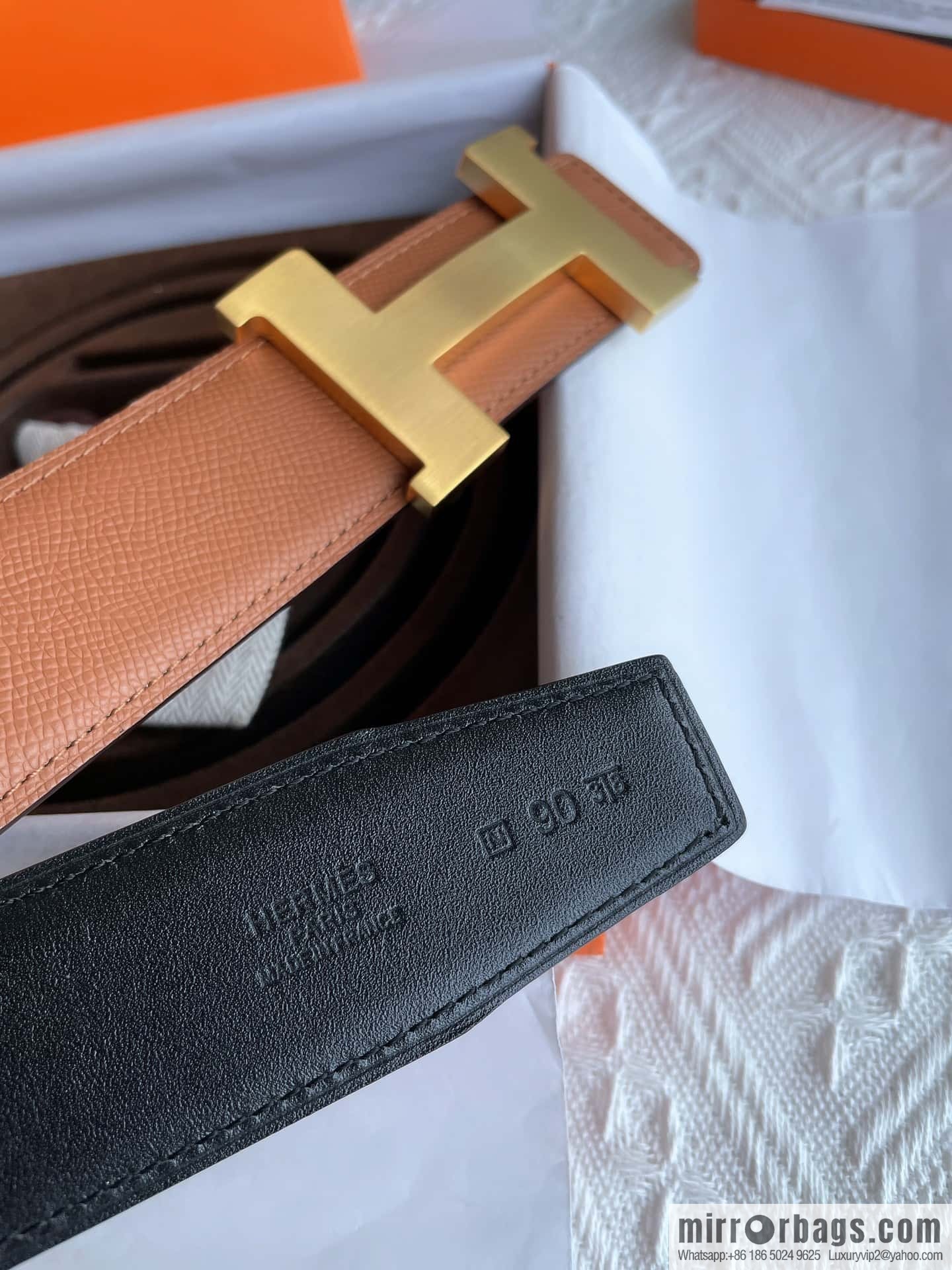 Hermes, classic 38mm men's business belt