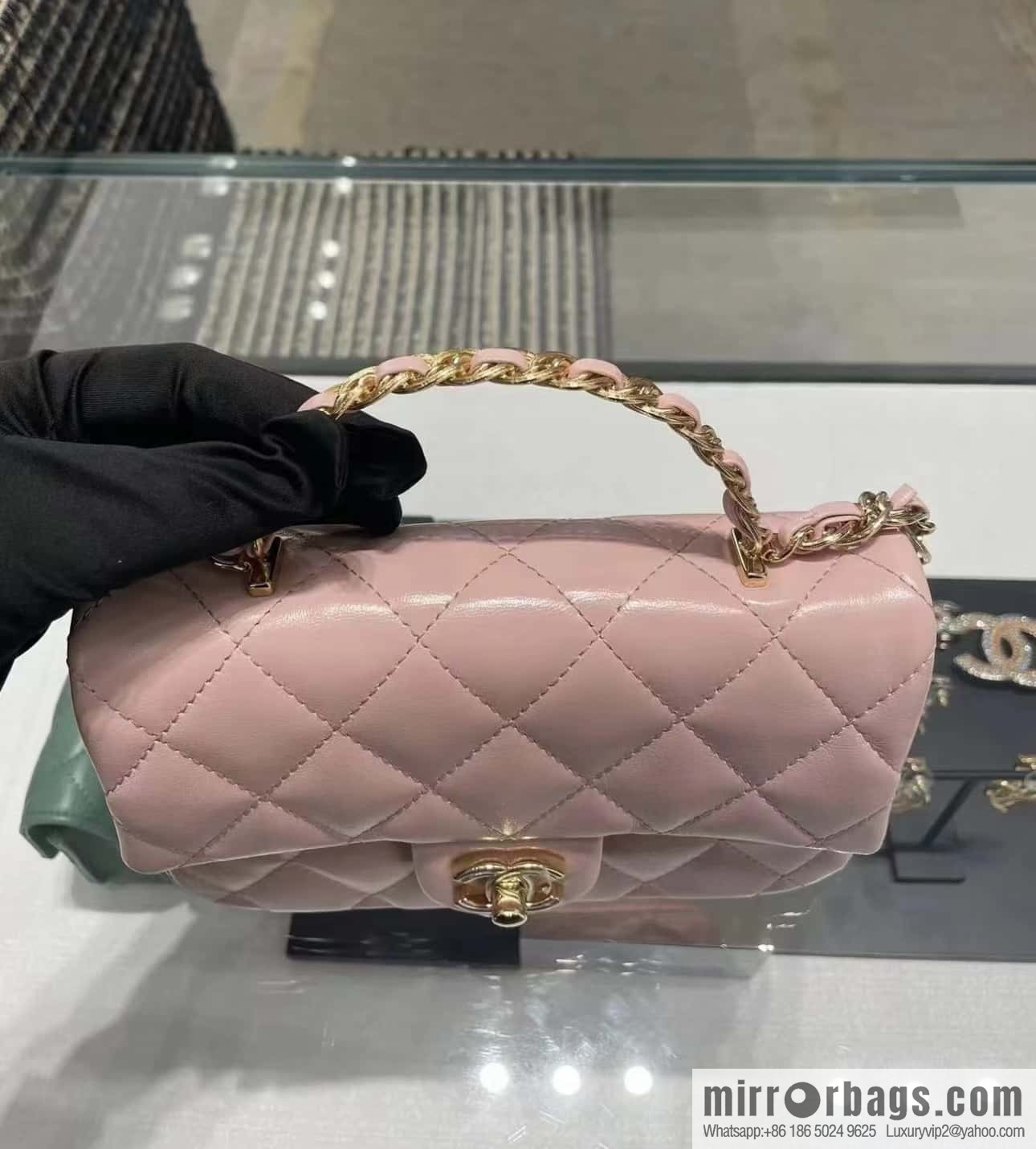 CHANEL 23S spring/summer series CF handle mini AS4023 pink