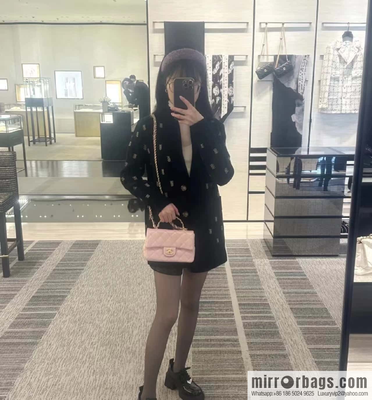 CHANEL 23S spring/summer series CF handle mini AS4023 pink