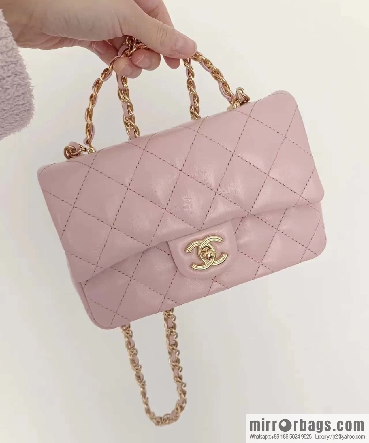 CHANEL 23S spring/summer series CF handle mini AS4023 pink