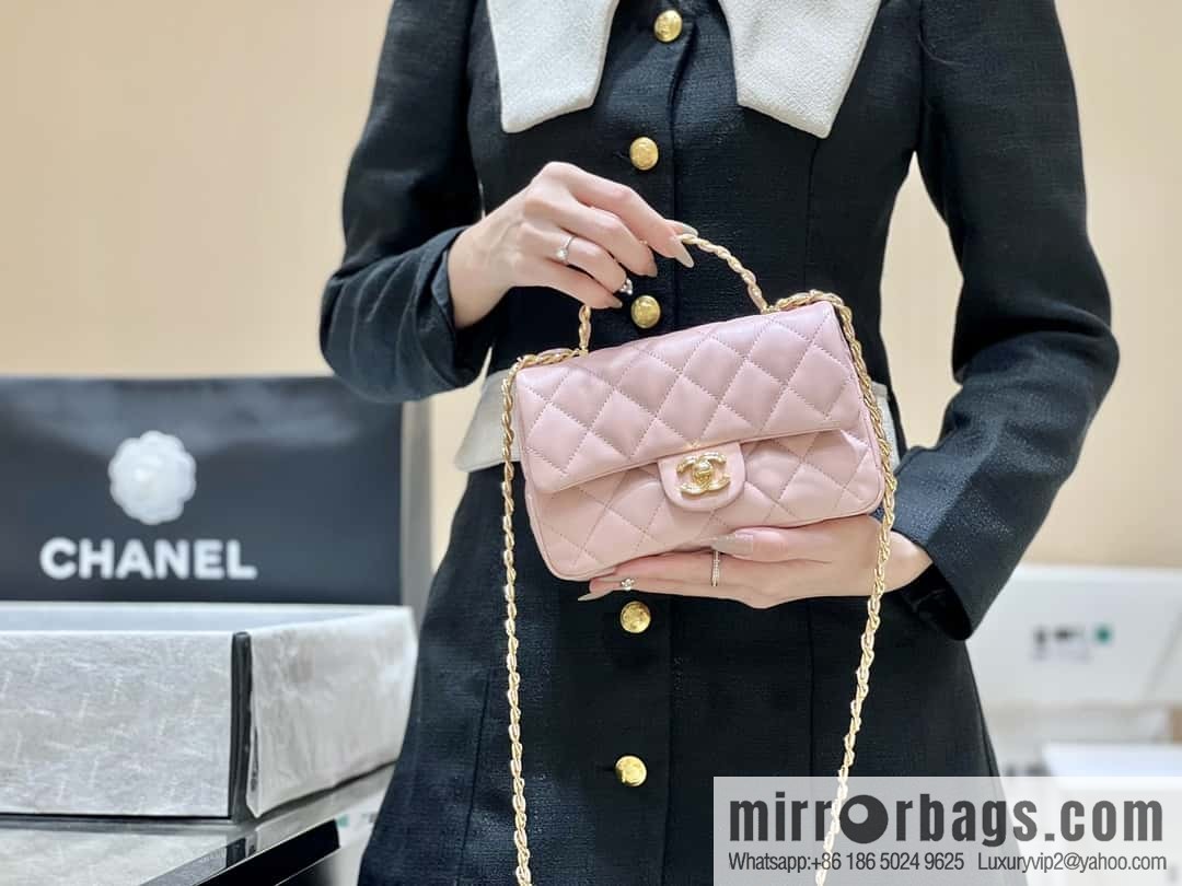 CHANEL 23S spring/summer series CF handle mini AS4023 pink