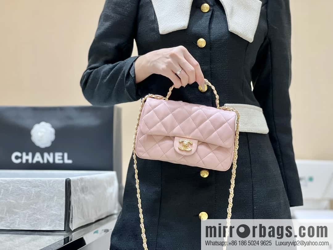 CHANEL 23S spring/summer series CF handle mini AS4023 pink
