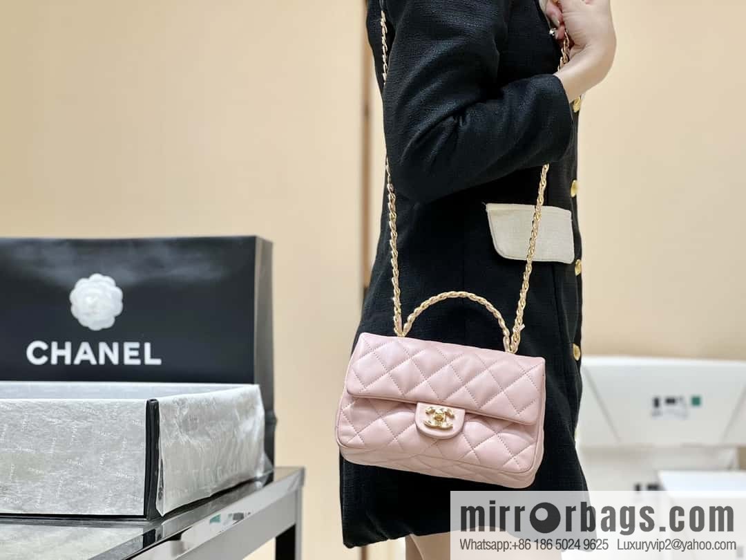 CHANEL 23S spring/summer series CF handle mini AS4023 pink