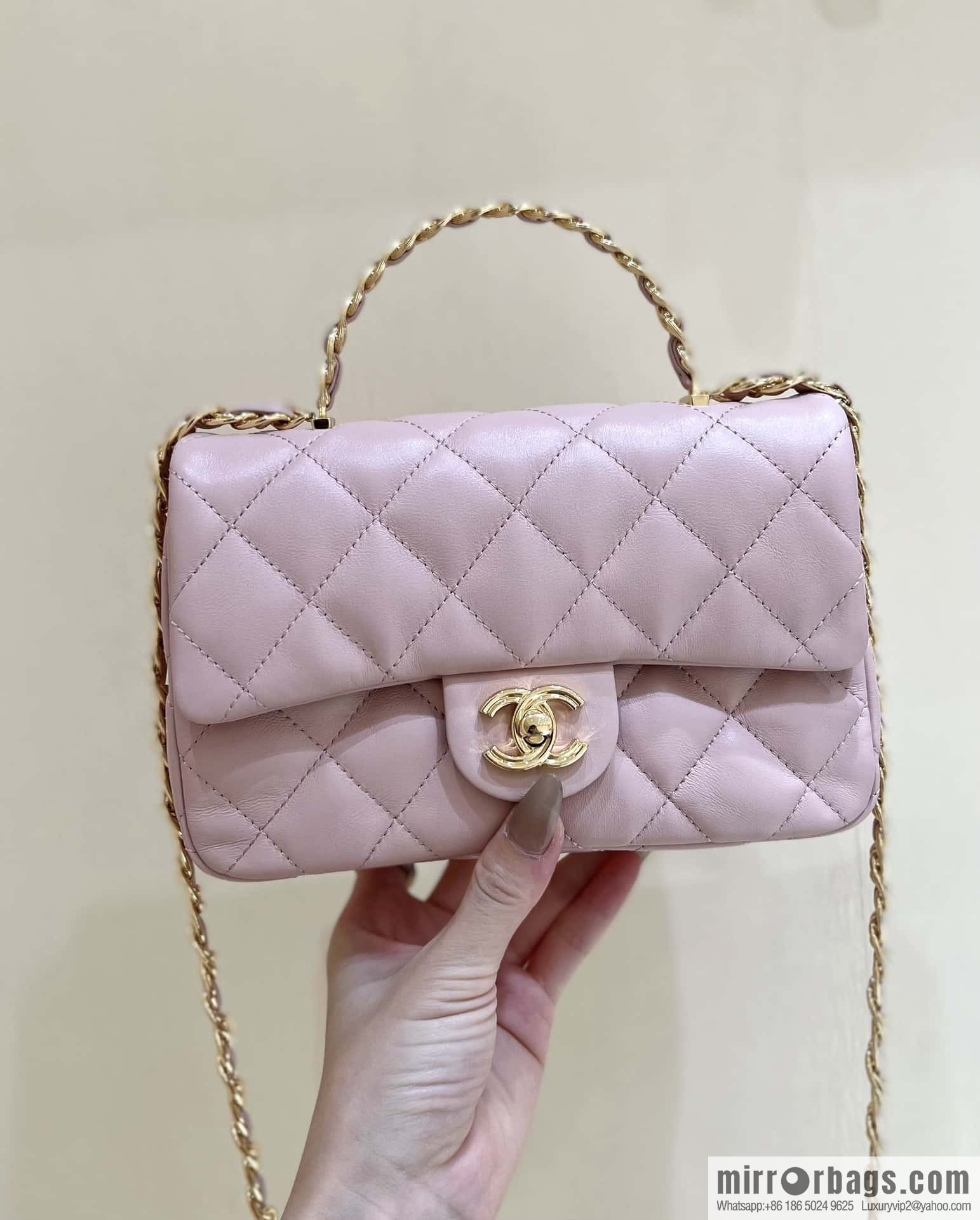 CHANEL 23S spring/summer series CF handle mini AS4023 pink