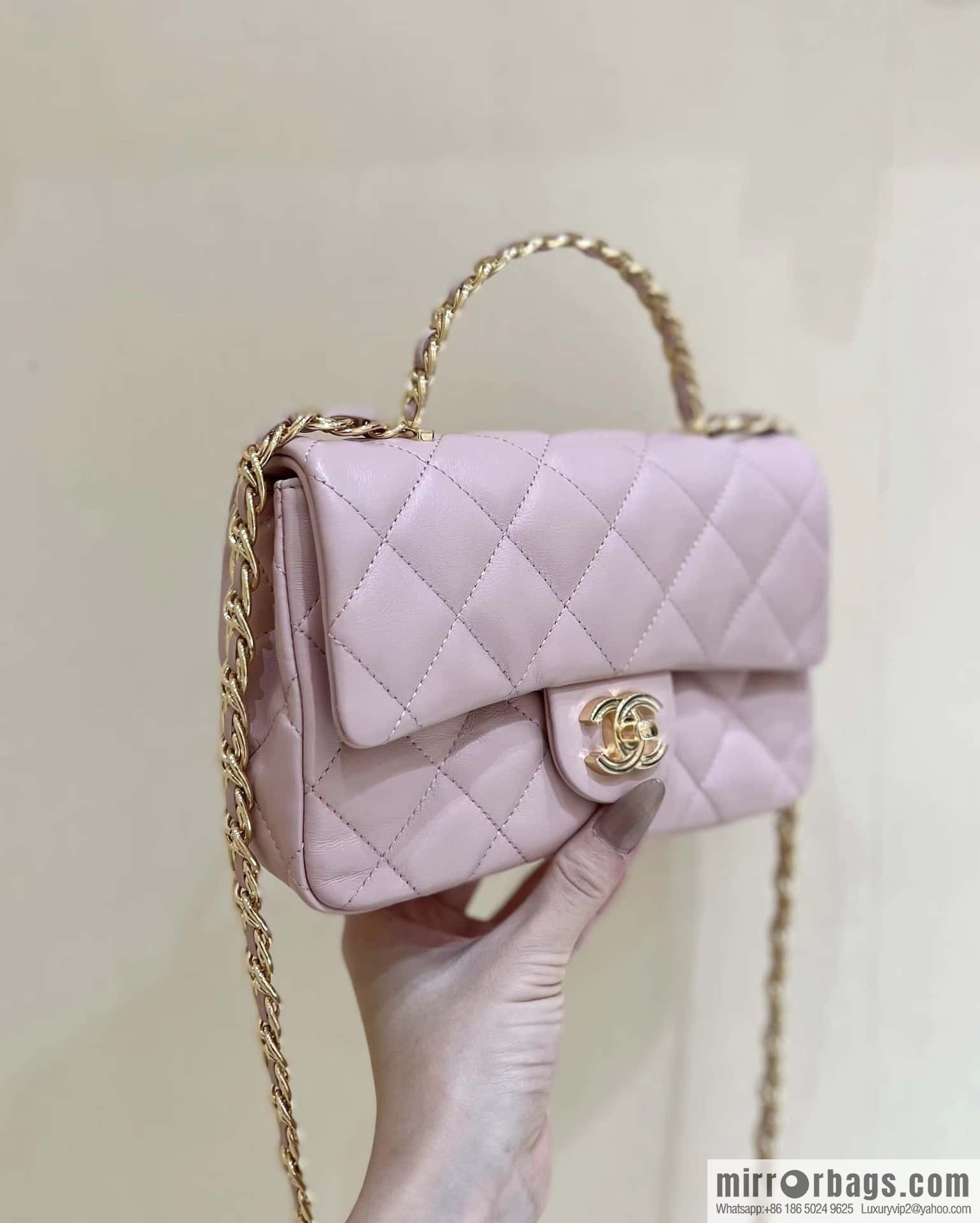 CHANEL 23S spring/summer series CF handle mini AS4023 pink