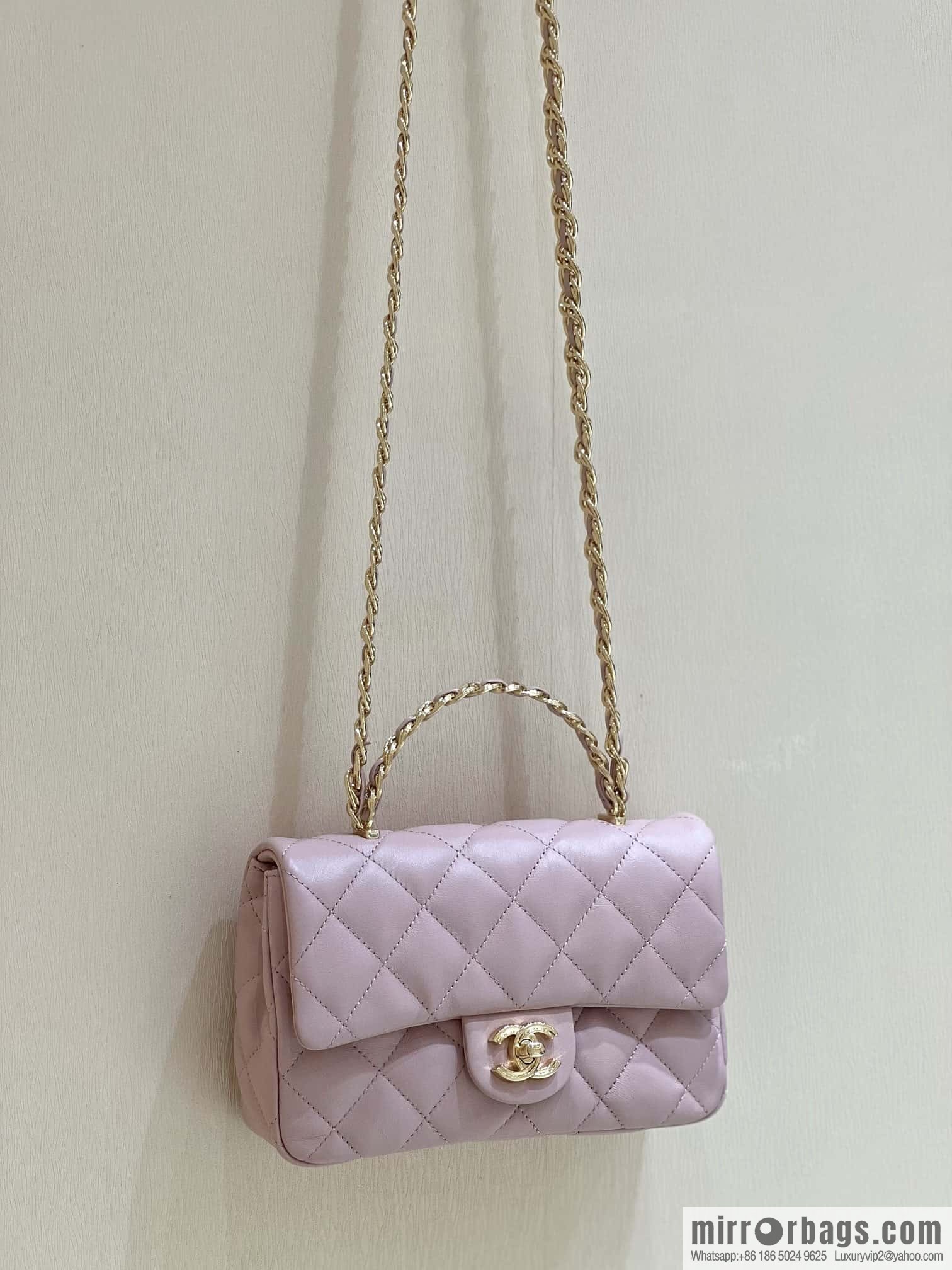 CHANEL 23S spring/summer series CF handle mini AS4023 pink