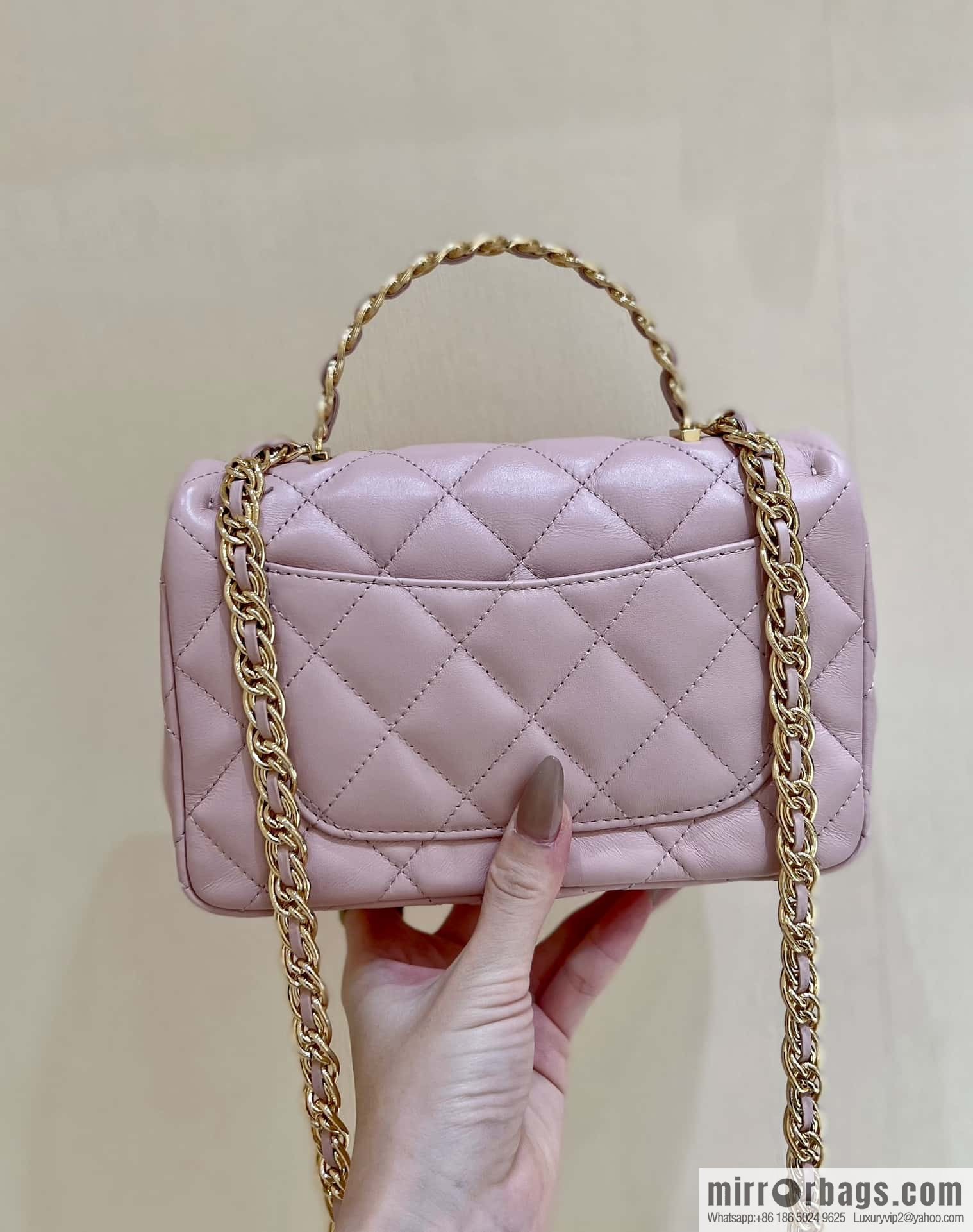 CHANEL 23S spring/summer series CF handle mini AS4023 pink