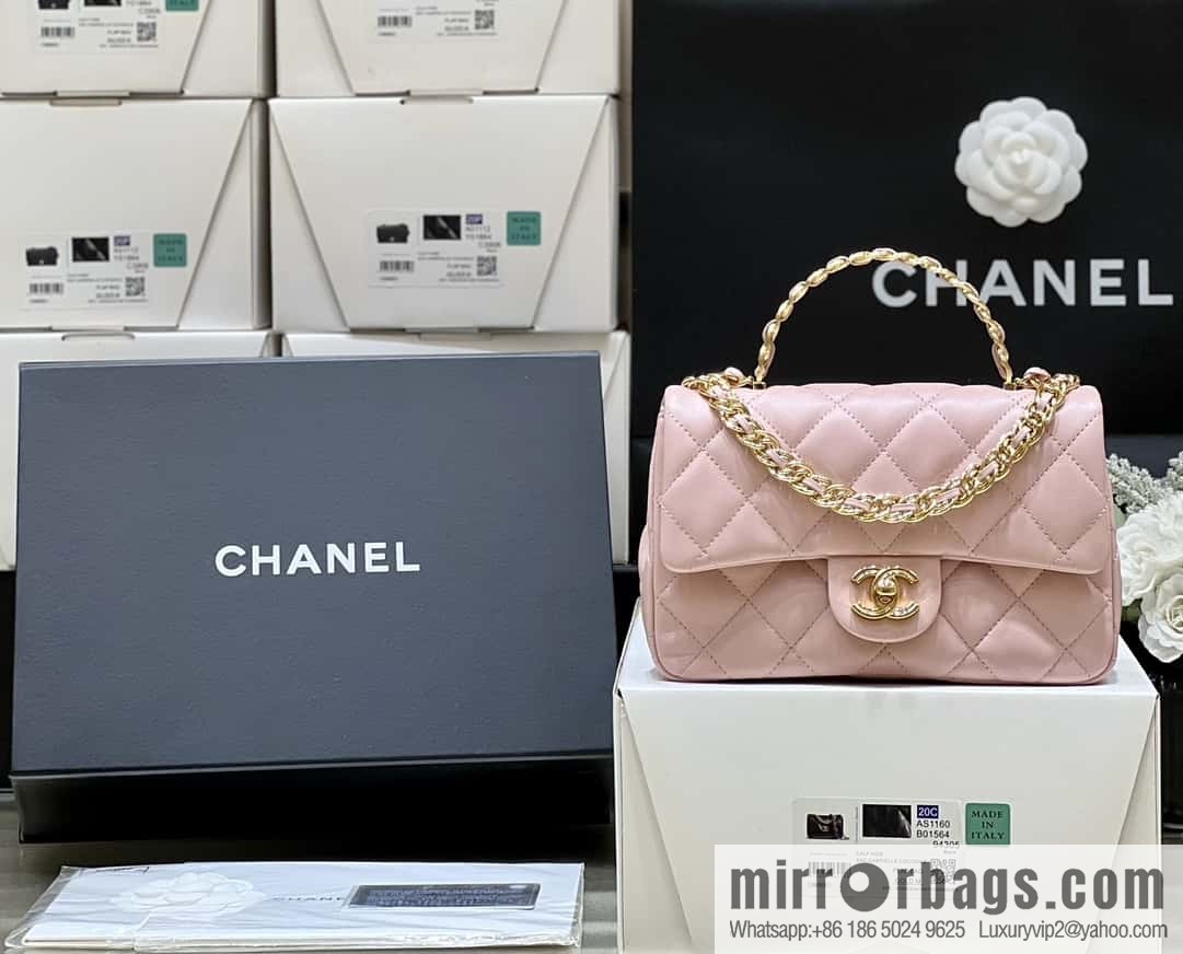 CHANEL 23S spring/summer series CF handle mini AS4023 pink