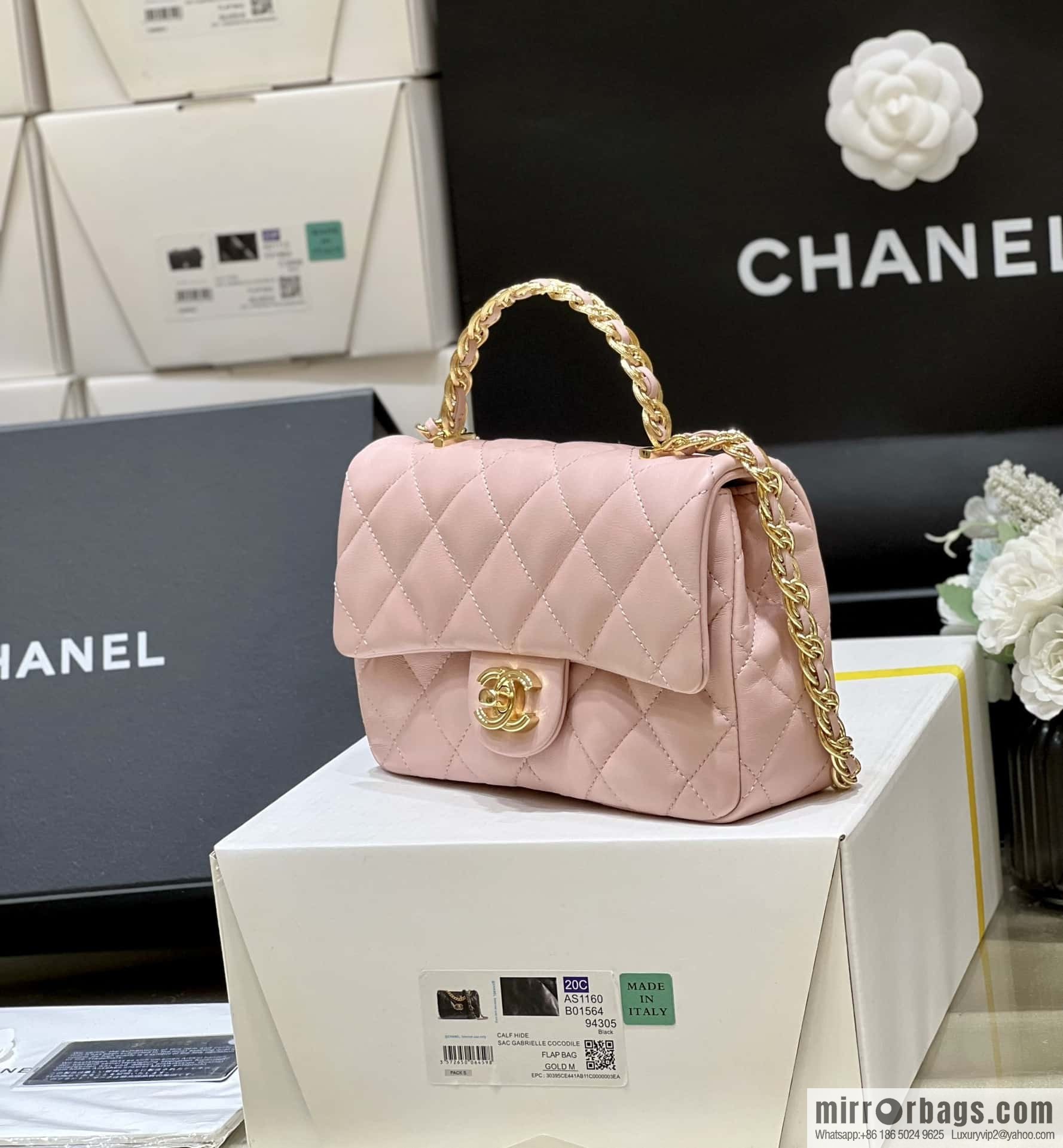 CHANEL 23S spring/summer series CF handle mini AS4023 pink