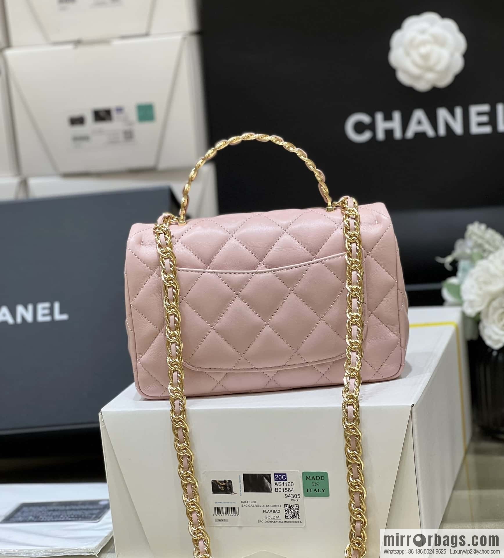 CHANEL 23S spring/summer series CF handle mini AS4023 pink