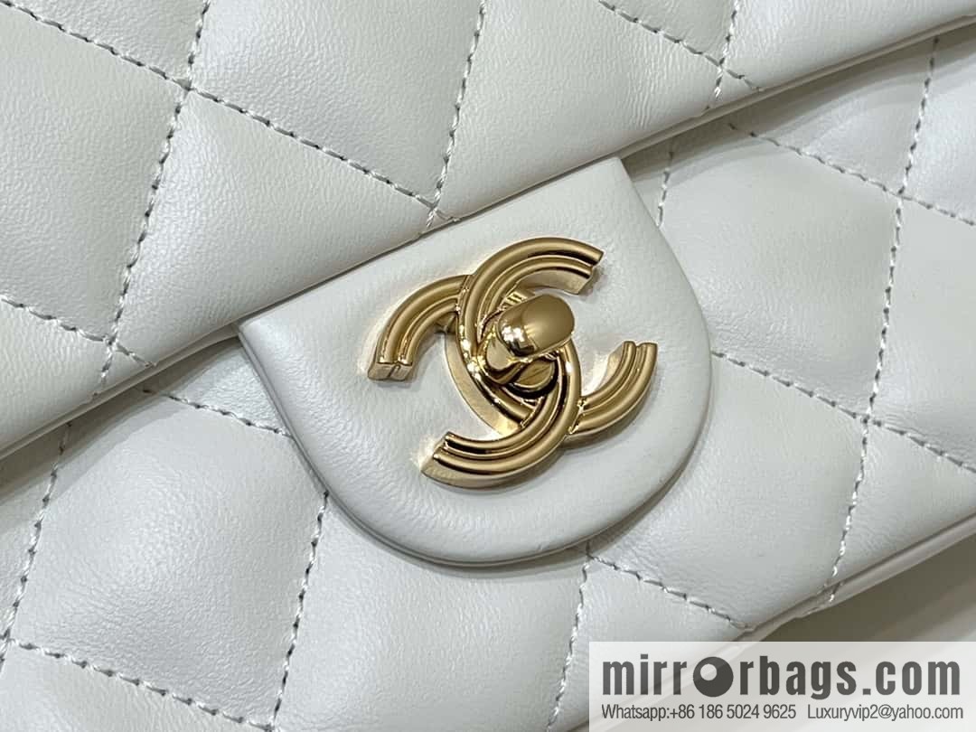 CHANEL 23S spring/summer series CF handle mini AS4023 white