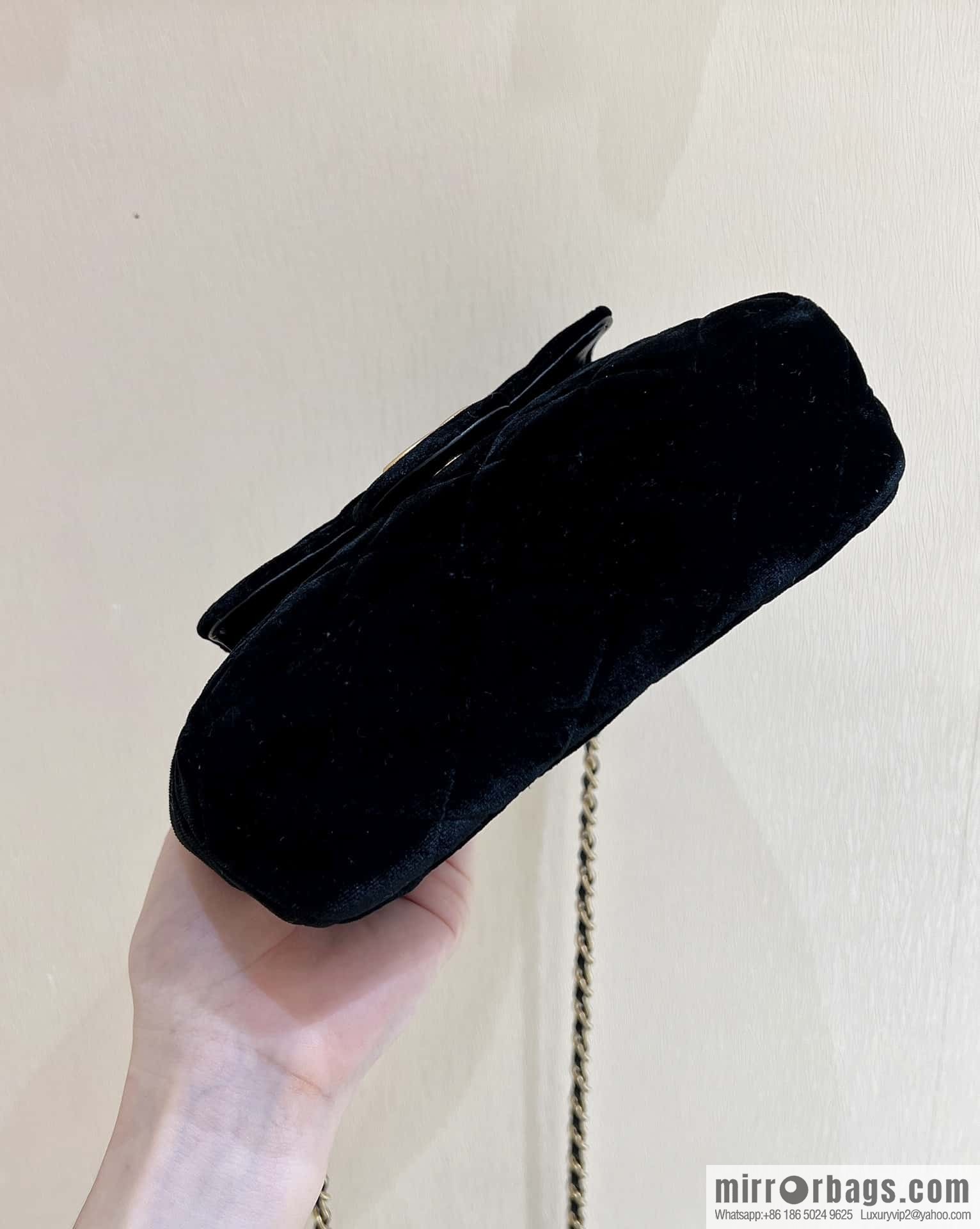 CHANEL 23B Velvet Tmall Genie AS4323 black