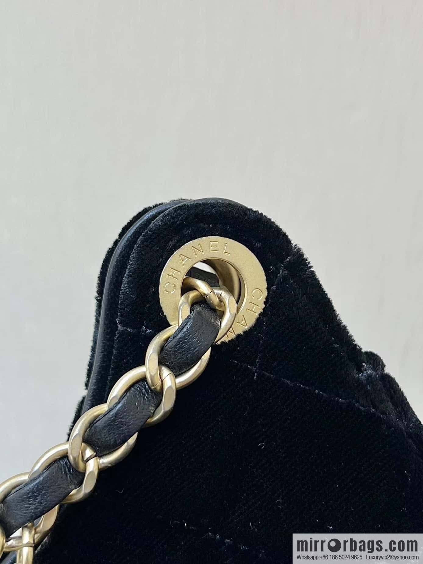 CHANEL 23B Velvet Tmall Genie AS4323 black