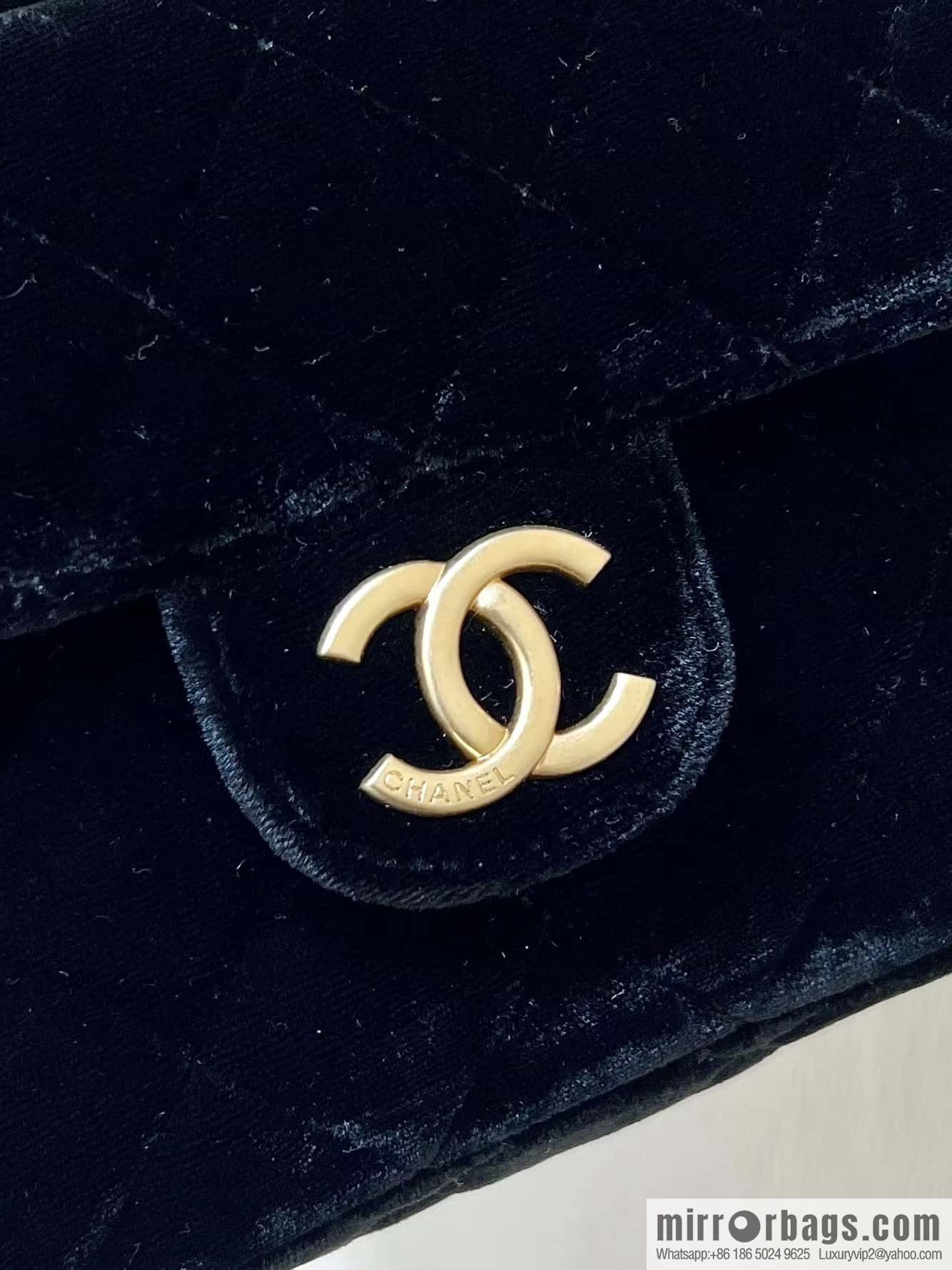 CHANEL 23B Velvet Tmall Genie AS4323 black