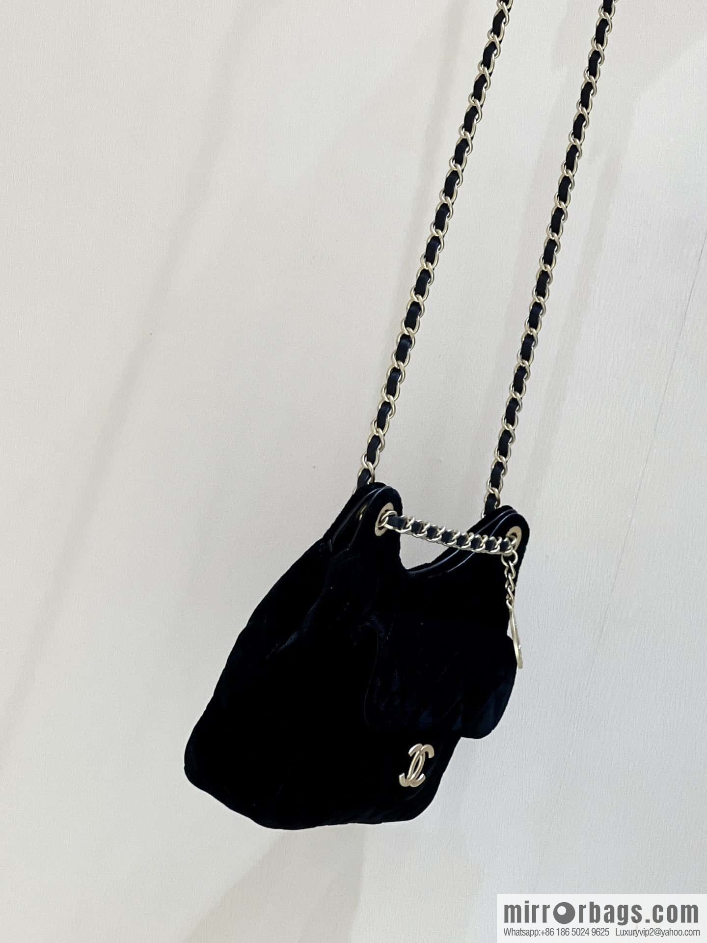 CHANEL 23B Velvet Tmall Genie AS4323 black
