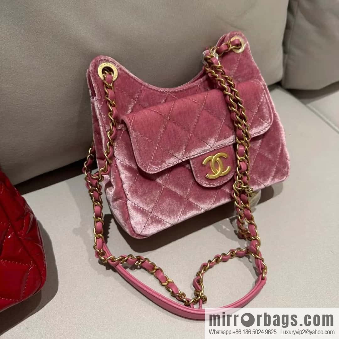 CHANEL 23B Velvet Tmall Genie AS4323 pink