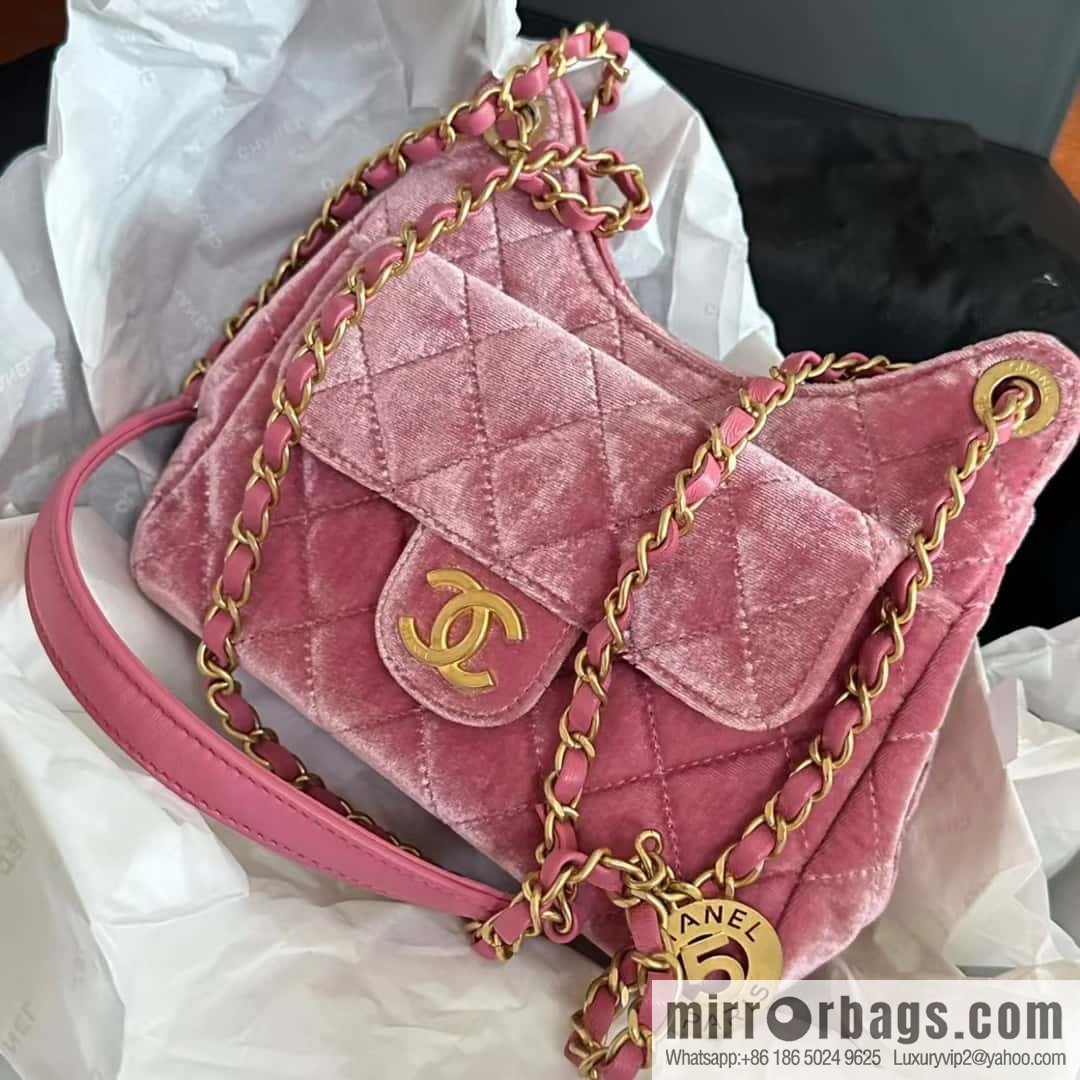CHANEL 23B Velvet Tmall Genie AS4323 pink