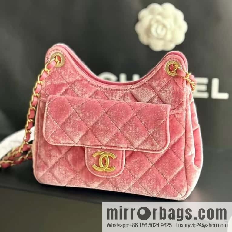 CHANEL 23B Velvet Tmall Genie AS4323 pink