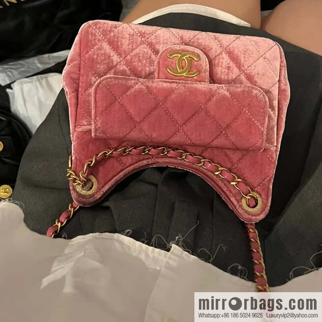 CHANEL 23B Velvet Tmall Genie AS4323 pink