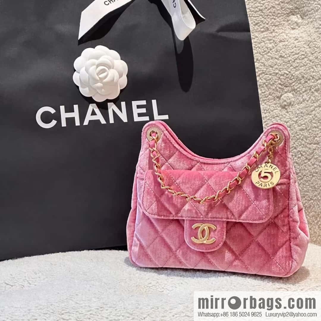 CHANEL 23B Velvet Tmall Genie AS4323 pink