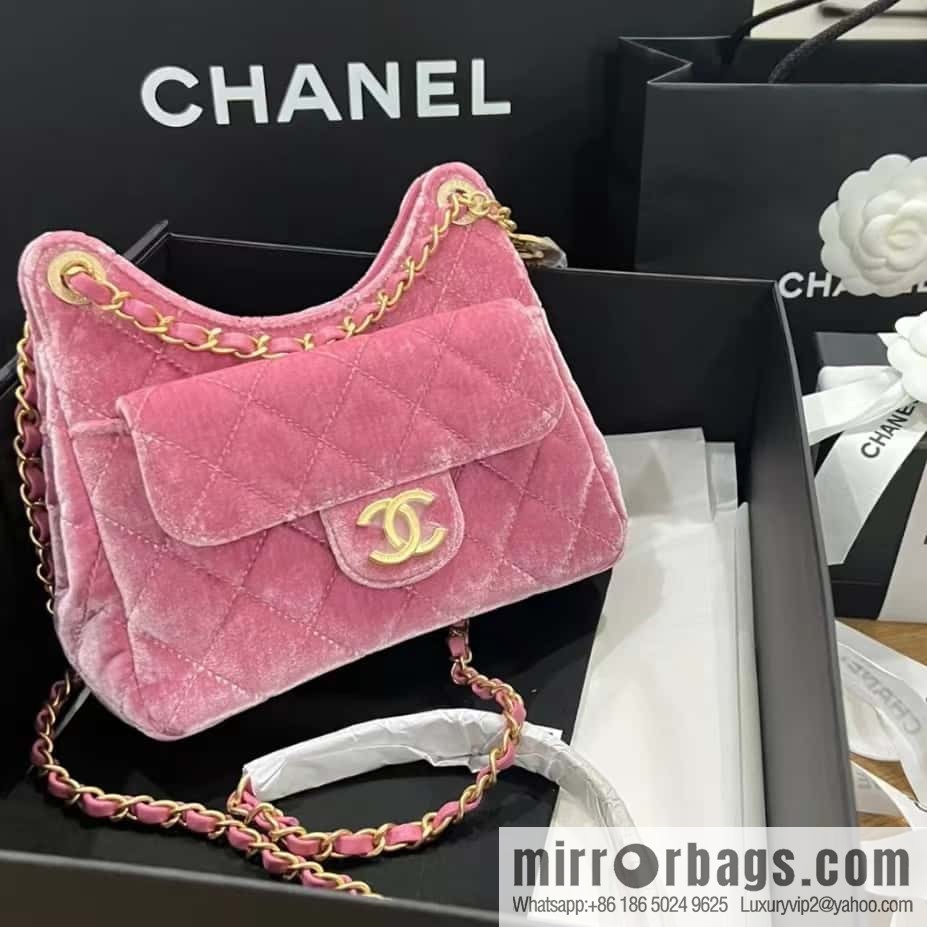 CHANEL 23B Velvet Tmall Genie AS4323 pink