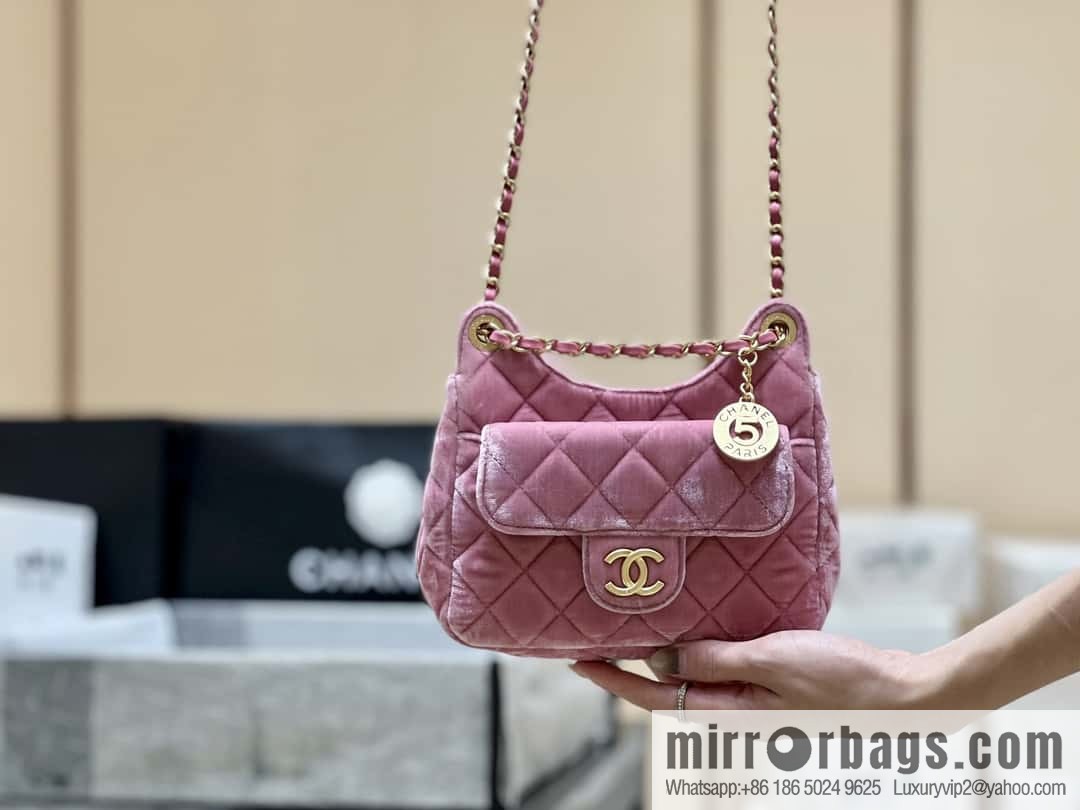 CHANEL 23B Velvet Tmall Genie AS4323 pink