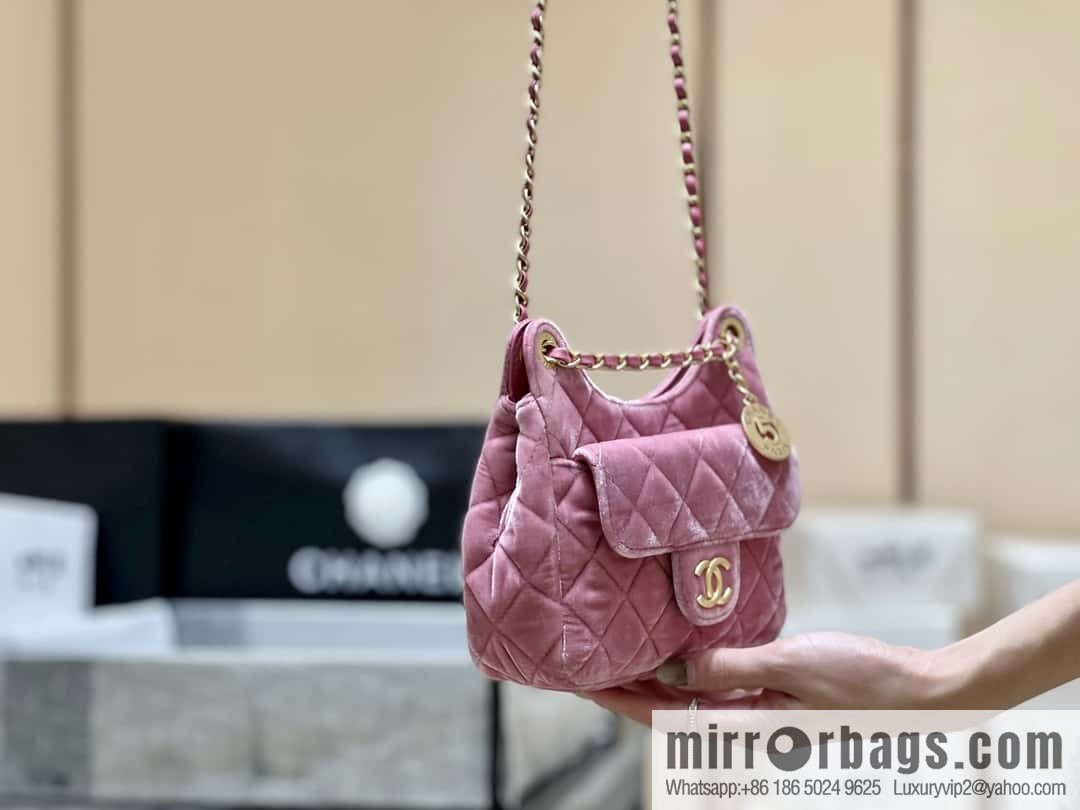 CHANEL 23B Velvet Tmall Genie AS4323 pink