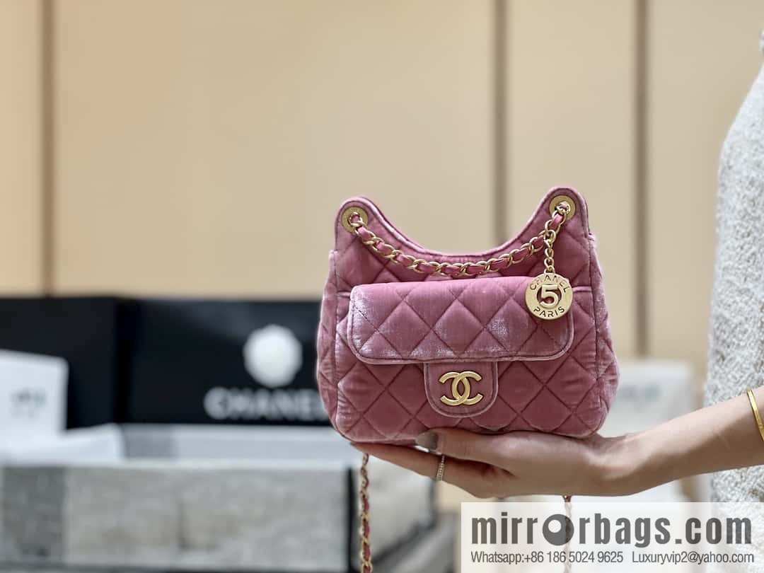 CHANEL 23B Velvet Tmall Genie AS4323 pink