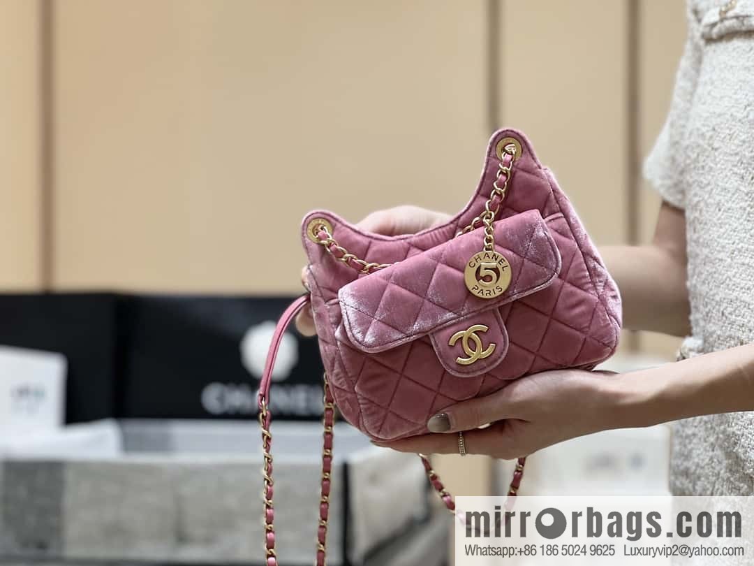 CHANEL 23B Velvet Tmall Genie AS4323 pink