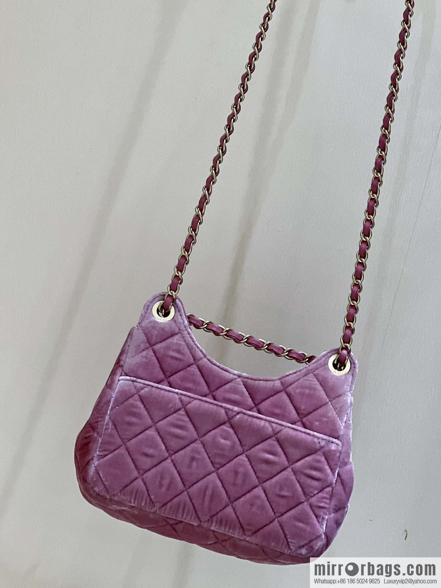 CHANEL 23B Velvet Tmall Genie AS4323 pink