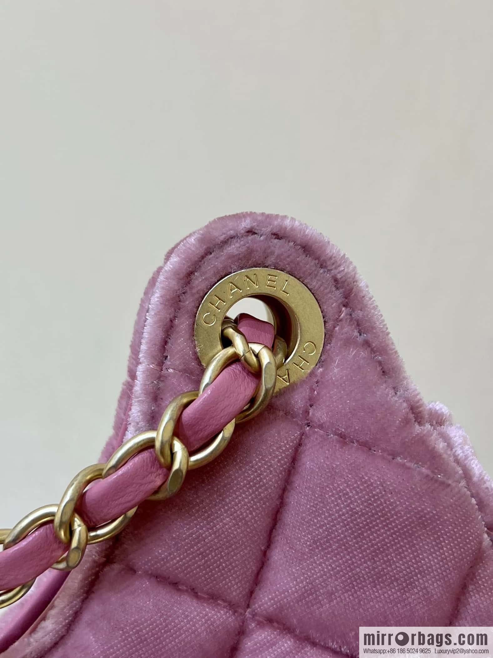 CHANEL 23B Velvet Tmall Genie AS4323 pink