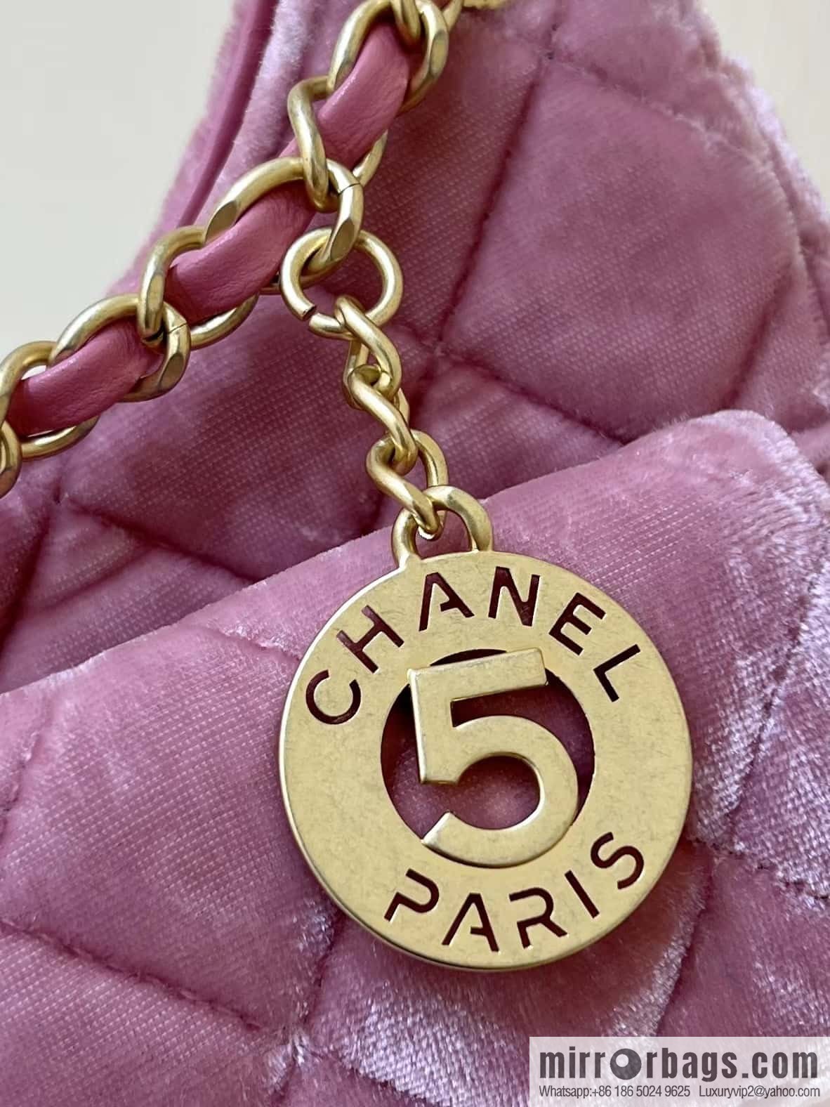 CHANEL 23B Velvet Tmall Genie AS4323 pink